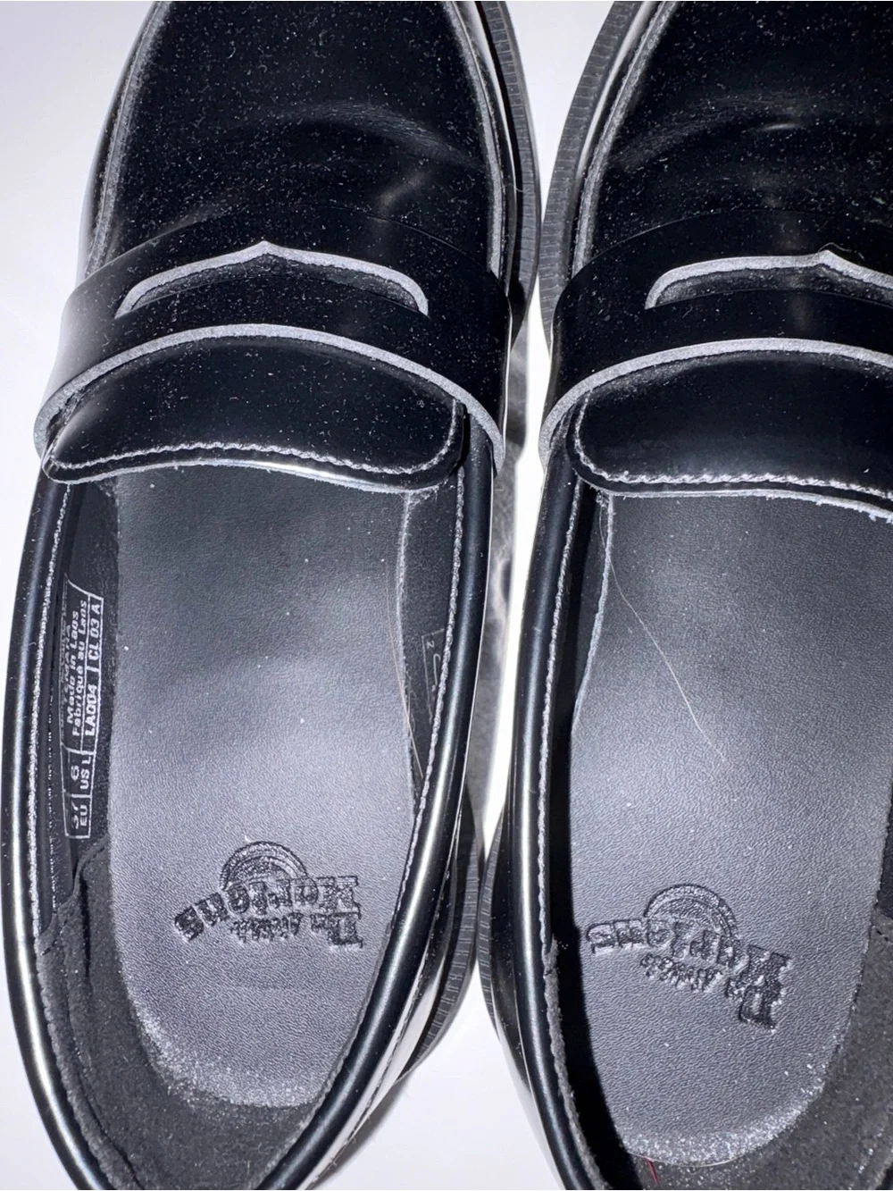 Dr Doc Martens Temara Black Leather Arcadia Loafers Shoes 6 Women
